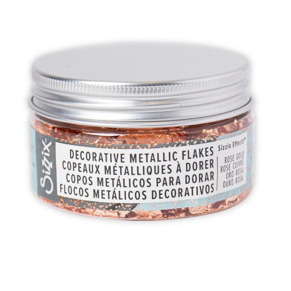 Sizzix • Effectz decoratieve metallic vlokken Rose Gold (664565)